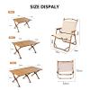 Yadlan Camping Tables That Fold Up Lightweight with Chairs, Folding Table for Outside Camping, Strong Loading Bear Foldable Aluminum Table and Chair Set for Hiking Backpacking Outdoor Picnic view 2