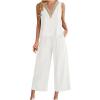 2023 Summer Women's 2 Piece Outfits Lounge Matching Sets Two Piece Cotton Linen Shorts Crop Tops Plus Size Tracksuits view 1