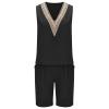 2023 Summer Women's 2 Piece Outfits Lounge Matching Sets Two Piece Cotton Linen Shorts Crop Tops Plus Size Tracksuits view 3