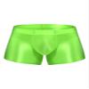 YONGHS Men Glossy Compression Shorts Baselayer Athletic Workout Shorts Bottoms Underwear Bike Tights Fluorescent Green XX-Large view 1