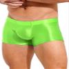 YONGHS Men Glossy Compression Shorts Baselayer Athletic Workout Shorts Bottoms Underwear Bike Tights Fluorescent Green XX-Large view 3