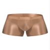 YONGHS Men Glossy Compression Shorts Baselayer Athletic Workout Shorts Bottoms Underwear Bike Tights Coffee X-Large view 1