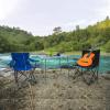 HUHJYUGE High Back Folding Camping Chair, Lawn Folding Chairs, Portable Camping Chairs for Adults, with Carrying Bag & Cup Holder, for Outdoor Camp Festival Concert Travel (D) view 2
