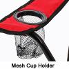 HUHJYUGE High Back Folding Camping Chair, Lawn Folding Chairs, Portable Camping Chairs for Adults, with Carrying Bag & Cup Holder, for Outdoor Camp Festival Concert Travel (D) view 3