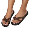 Black Sandals Women Flat, Women's Fashion Slippers Peep-Toe Summer Casual Clip Toe Beach Sandals Lace-Up Comfortable Cute Sandals view 4