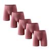 JEsilunmaMY Men's Plus Size Loose Sport Underpants High Waist Support Pouch Boxer Shorts Soft Stretch Athletic Underwear (Pink-5PC,4X-Large) view 1