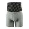 JEsilunmaMY Men's High Waist Sport Underpants Tummy Control Shapewear Body Shaper Boxer Briefs Solid Color Athletic Underwear (Grey30-1PC,XX-Large) view 1
