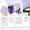 Gets Roller Skates Women Outdoor High-top Adult Roller Derby Skates Wheels Light Up Roller Skates Double Row Quad Skates for Men Girls Unisex (Light Purple Flashing Wheel,38) view 4