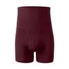 JEsilunmaMY Men's High Waist Sport Underpants Tummy Control Shapewear Body Shaper Boxer Briefs Solid Color Athletic Underwear (Wine Red-1PC,Large) view 1