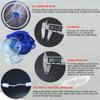 Drasry Fishing Cast Net with Aluminum Ring 3/8 or 1/2 Mesh for Saltwater Freshwater Bait Shrimp Trap Fish Throw Net Size 4FT/5FT/6FT/7FT Radius (Gray Sinkers 3/8 Mesh, 5FT / 150cm Radius view 3