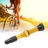Pilipane Tubeless Valve Stem,Presta Valve Core Bike Replacement Tubeless Core, Anodized Aluminum Alloy Vacuum Extension 40MM for Tubeless Road BikeTubeless Vacuum Extension Valve Bike Accessory(Gold) view 3