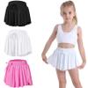 3 Pack Butterfly Flowy Shorts Skirts for Girls Tennis Cheer Stuff Athletic Preppy Running Sports Skirt for Teen GirlsBlack, White, Rose red, XL view 1
