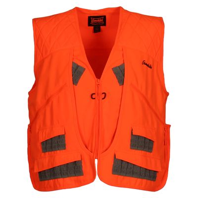 Gamehide Chukar Upland Pheasant Quail Hunting Vest Orange Front and Rear Loading (3X-Large, Solid Orange)