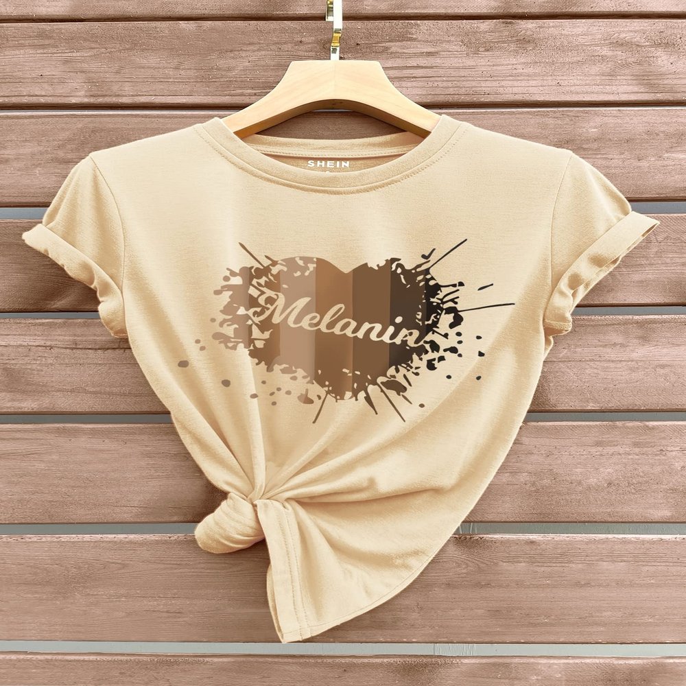 GOWMEE Women's T-Shirt Heart and Letter Graphic Tee T-Shirt for Women (Color : Apricot, Size : X-Large)
