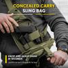 M-Tac Elite Tactical Sling Bag for Men - Crossbody Bag - Concealed Carry Chest Bag - Multicam/Ranger Green Sling Backpack view 4