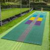 FORTRESS Cricket Skills Instant Wicket [Line & Length Zones] - Cricket Wicket (with Trolley, 13ft (Backyard)) view 1