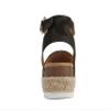 Soda Topic Open Toe Buckle Ankle Strap Espadrilles Flatform Wedge Casual Sandal (Camouflage, 7.5) view 2