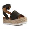 Soda Topic Open Toe Buckle Ankle Strap Espadrilles Flatform Wedge Casual Sandal (Camouflage, 7.5) view 4