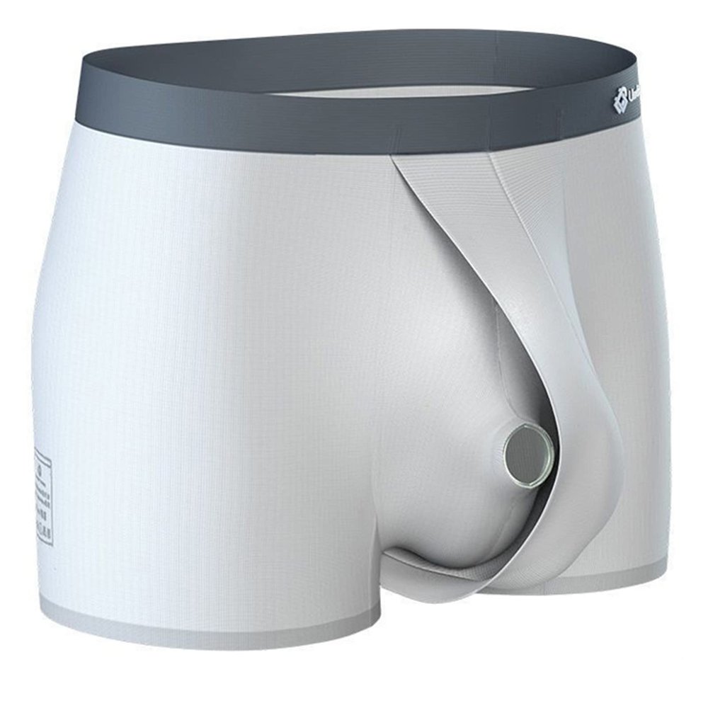 Tons Man Sexy Boxers Briefs with Front Open Hole,Reduce Exotic Sensitivity Lingerie Underwear Foreskin Too Long,Physical Therapy (as1, alpha, xx_l, regular, regular)