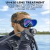 TUSA M-1011S Ino Pro Scuba Diving Mask, Black/Fishtail Blue view 3