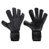 Elite Sport Black Goalkeeper Gloves, Removable Finger Spines, Pro-Level Goalkeeper Gloves for Superior Grip and Control (Black Solo, 4mm Control MB Latex) view 1
