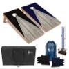 Tailgating Pros Pyramid Cornhole Board Set: Score Keeper, Bean Bags, and Carrying Case- 4'x2' Regulation Corn Hole Toss Game view 1