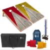 Tailgating Pros Pyramid Cornhole Board Set: Score Keeper, Bean Bags, and Carrying Case- 4'x2' Regulation Corn Hole Toss Game view 1