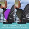 Palms-O-Aces Pickleball Paddle Cover | Canvas Padded Pickleball Paddles Sleeve with Zipper | Lightweight Protective Paddle Case for Standard Paddles | Paddle Cover Accessory | Purple view 2