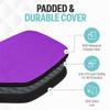 Palms-O-Aces Pickleball Paddle Cover | Canvas Padded Pickleball Paddles Sleeve with Zipper | Lightweight Protective Paddle Case for Standard Paddles | Paddle Cover Accessory | Purple view 4