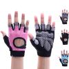 Coolfit Breathable Fitness Gloves Weight Lifting for Heavy Exercise Sport Gym Gloves Women Body Building Non-Slip Half Finger (Grey, Small) view 2