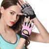 Coolfit Breathable Fitness Gloves Weight Lifting for Heavy Exercise Sport Gym Gloves Women Body Building Non-Slip Half Finger (Grey, Small) view 3
