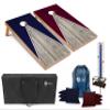 Tailgating Pros Pyramid Cornhole Board Set: Score Keeper, Bean Bags, and Carrying Case- 4'x2' Regulation Corn Hole Toss Game view 1