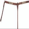 Buffalo Leather Light Oil Breast Collar with Red Rawhide Accents - Horse Size view 1