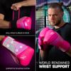 Hayabusa T3 Boxing Gloves for Men and Women Wrist and Knuckle Protection, Dual-X Hook and Loop Closure, Splinted Wrist Support, 5 Layer Foam Knuckle Padding - Neon Pink, 12oz view 4