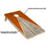 Tailgating Pros Pyramid Cornhole Board Set: Score Keeper, Bean Bags, and Carrying Case- 4'x2' Regulation Corn Hole Toss Game view 2
