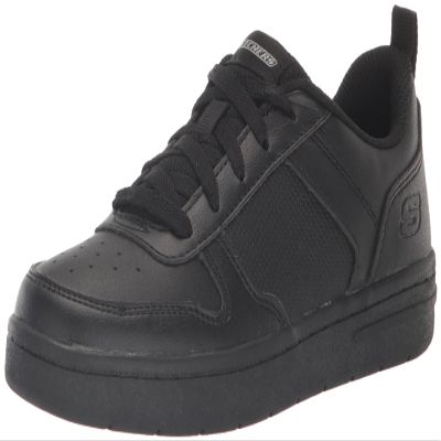 Skechers Kids Boys Smooth Street - Genzo Sneaker, Black/Black, 10.5 Little Kid