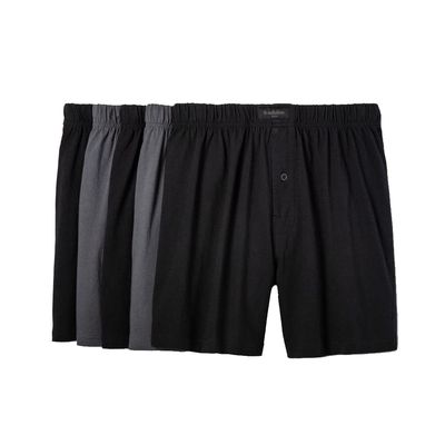 Goodfellow & Co Men's 5pk Knit Boxer Briefs - (US, Alpha, Small, Regular, Regular, Gray/Black)