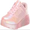 Skechers Kids Girls Uno Lite - Metallic Moves Sneaker, Link Pink/Multi, 3 Little Kid view 1