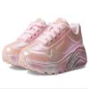 Skechers Kids Girls Uno Lite - Metallic Moves Sneaker, Link Pink/Multi, 3 Little Kid view 2