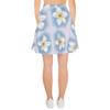 Hawaiian Flower Print Women Youth Skater Skirt White view 2