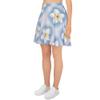 Hawaiian Flower Print Women Youth Skater Skirt White view 3