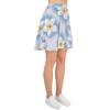 Hawaiian Flower Print Women Youth Skater Skirt White view 4