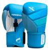 Hayabusa T3 Boxing Gloves for Men and Women Wrist and Knuckle Protection, Dual-X Hook and Loop Closure, Splinted Wrist Support, 5 Layer Foam Knuckle Padding - Neon Blue, 16oz view 1
