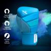 Hayabusa T3 Boxing Gloves for Men and Women Wrist and Knuckle Protection, Dual-X Hook and Loop Closure, Splinted Wrist Support, 5 Layer Foam Knuckle Padding - Neon Blue, 16oz view 2