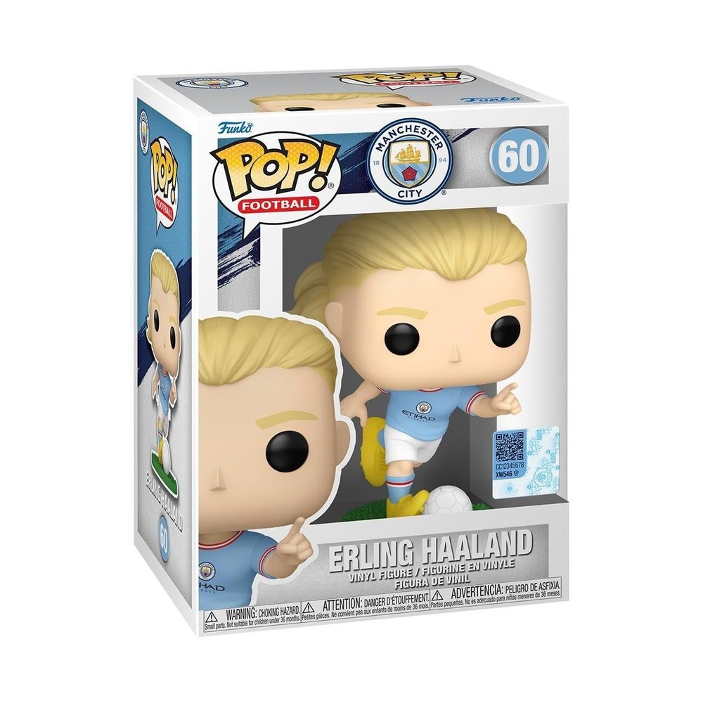 Funko POP! Football: Erling Haaland - Manchester City FC - Collectable Vinyl Figure - Gift Idea - Official Merchandise - for Kids & Adults - Sports Fans - Model Figure for Collectors