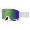 SMITH Unisex Adult Blazer Snow Sport Goggle - White Frame | Green Sol-X Mirror Lens view 1