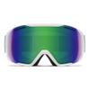 SMITH Unisex Adult Blazer Snow Sport Goggle - White Frame | Green Sol-X Mirror Lens view 3