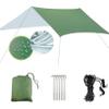 BINOXY Hammock Rain Fly Camping Tarp,Multifunctional Waterproof Hexagon Tent Tarp, Lightweight and Compact for Backpacking,Hiking,Traveling (Color : Green, Size : 300 * 400CM) view 1