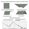 BINOXY Hammock Rain Fly Camping Tarp,Multifunctional Waterproof Hexagon Tent Tarp, Lightweight and Compact for Backpacking,Hiking,Traveling (Color : Green, Size : 300 * 400CM) view 3
