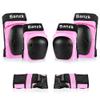 Adult/Child Knee Pads Elbow Pads Wrist Guards 3 in 1 Protective Gear Set for Skateboarding Inline Roller Biking Roller Skating Cycling Outdoor Sports Pink M view 1
